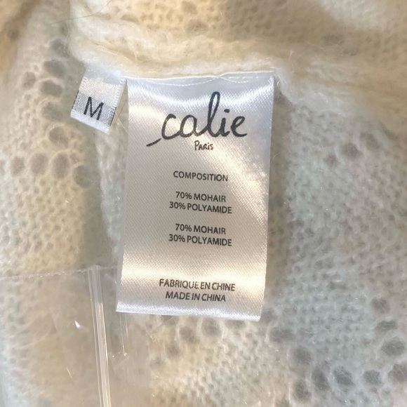 NWT Calie Paris Knitwear Mohair Maud Cardigan - Picture 6 of 6
